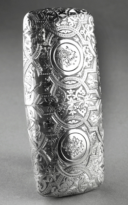 Scottish Victorian Silver Cigar Case - Carstairs Family, Should Auld Acquaintance Be Forgot
